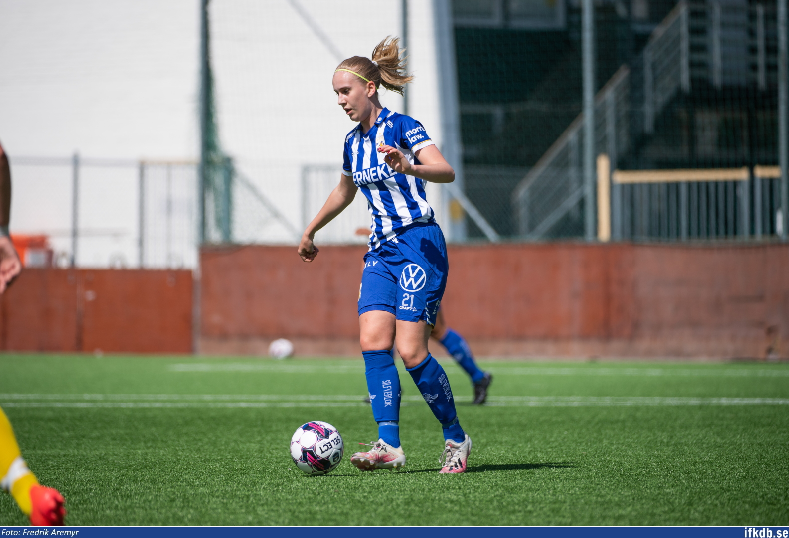 Mimmi Bauréus i samband med hemmamatchen mot Utbynäs SK 2022.