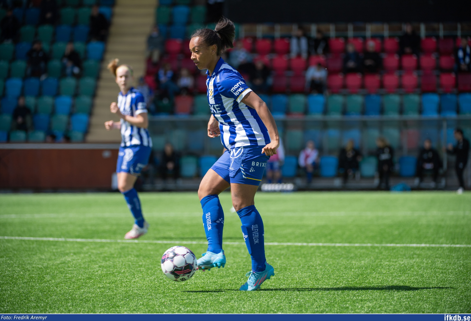 Alicia Hall Hellström i samband med hemmamatchen mot Utbynäs SK 2022.